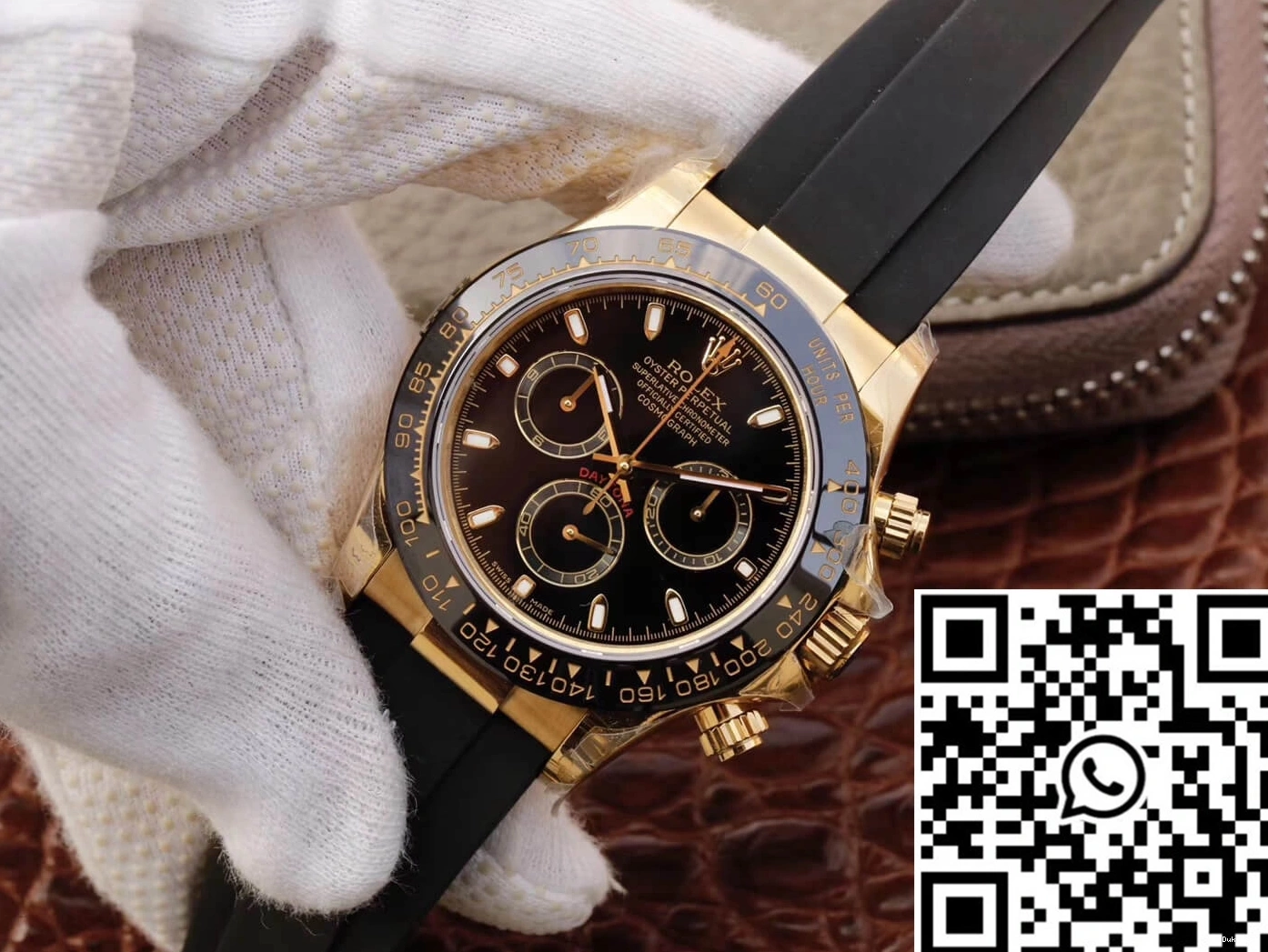 Black JH Daytona Cosmograph Dial M116518ln-0043 Rolex Factory 0301